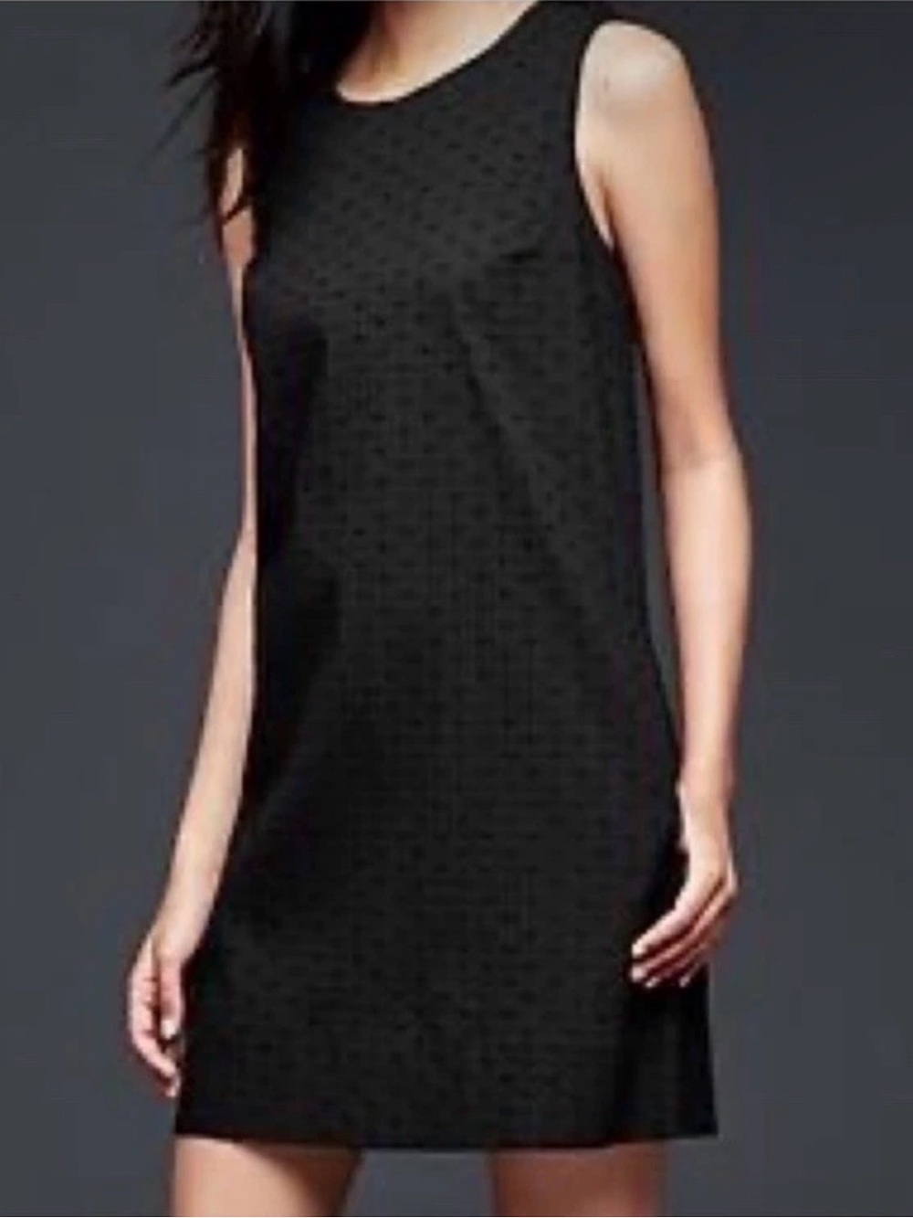 Gap Sleeveless Black Shift Dress with Pockets Size XL
